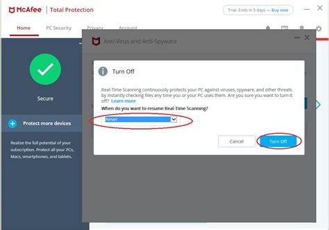 Unable to locate McAfee LiveSafe installation or unable to launch .